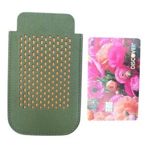 Hermes Swift Chevre Calfskin Olive Green Credit Card Drivers License Wallet